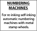 Numbering Machines