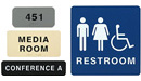 Unframed ADA Signs
