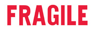 FRAGILE, red