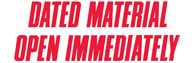 DATED MATERIAL OPEN IMMEDIATELY, red