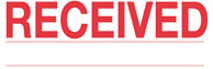 RECEIVED, red