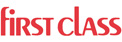 FIRST CLASS, red