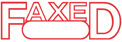 FAXED, red