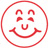 Smiley Face, red