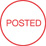 POSTED, red