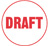 DRAFT, red