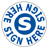 SIGN HERE, blue