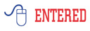 ENTERED with mouse, red and blue