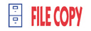 FILE COPY with file cabinet, red and blue