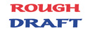 ROUGH DRAFT, red and blue