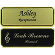 NB-FR1-EN - NB-FR1-EN - Framed Name Badge, Engraved, 1-2 lines of text and optional logo, 1" x 3"