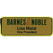 NB-FR1-MC - NB-FR1-MC - Framed Name Badge, Multi-Color, 1-2 lines of text and optional logo, 1" x 3"