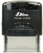 Shiny S-843NP Non-Porous Self-Inking Stamp