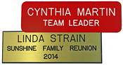 Standard Engraved Name Badge Text Only 1-1/2"x3"