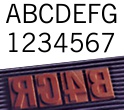 Modular stamp system - Ribtype stamps allow moving type to create multiple stamps from one or more letter or number sets.