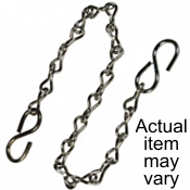 S-HOOKS - 12" Chain with 2 S-Hooks