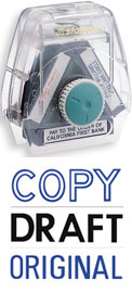 SHA8512 - Spin 'n Stamp w/ COPY, DRAFT, ORIGINAL