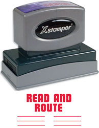 SHA3250 - Jumbo Stock Stamp - READ AND ROUTE