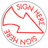 SHA11425 - SHA11425 - Stock Specialty Stamp - SIGN HERE